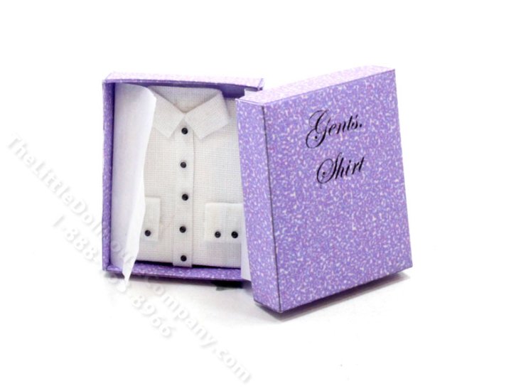 (image for) Miniature White Dress Shirt for Dollhouses