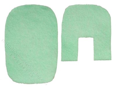 (image for) Miniature Light Green Bath Mat Set for Dollhouses