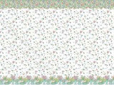 (image for) Spring Pallette Miniature Wallpaper for Dollhouses
