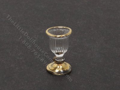 (image for) Miniature Gold Rimmed Glass by Gerd Felka
