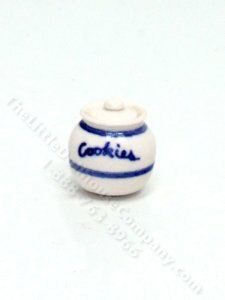 (image for) Miniature Large Stoneware Cookie Jar by J Clark