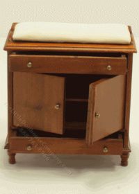 (image for) Miniature 6 Piece Walnut Nursery Set