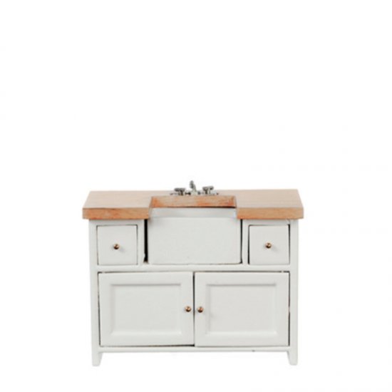 (image for) Miniature Small Kitchen Sink White/Oak
