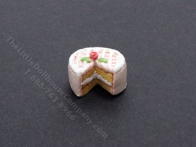 (image for) Miniature Pink Cake for Dollhouses