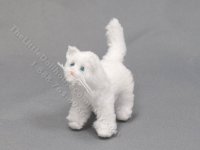 (image for) Miniature Long Haired Cat by Marie W. Evans - White