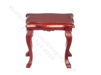 (image for) Miniature Victorian Mahogany Lamp Table for Dollhouses