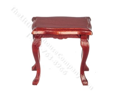(image for) Miniature Victorian Mahogany Lamp Table for Dollhouses