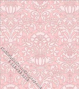 (image for) Pink Annabelle Damask Pattern Miniature Wallpaper for Dollhouses
