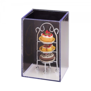 (image for) Minature 3 Tier Cake Stand with Cakes.