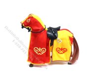(image for) Miniature Full Scale Medieval Jousting Horse and Knight in Red
