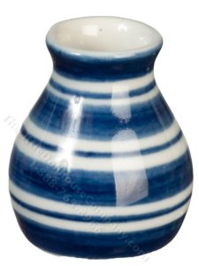 (image for) Miniature Blue and White Vase for Dollhouses
