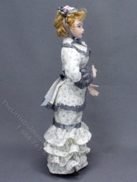 (image for) Woman in Edwadian Travel Suit Doll by Carie Lourenco