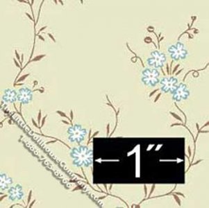 (image for) Empress Pattern Miniature Wallpaper for Dollhouses