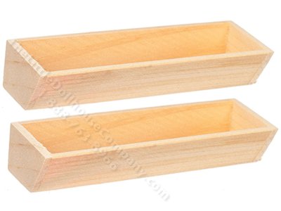 (image for) Miniature Large Flower Boxes for Dollhouses