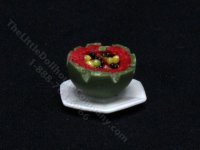 (image for) Miniature Fruit Salad in a Watermelon for Dollhouses