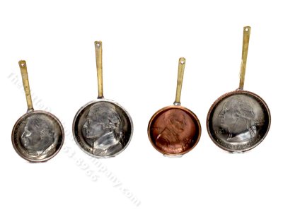 (image for) Miniature Dollhouse US Coin Pans