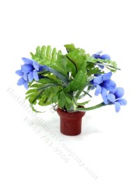 (image for) Miniature Violets in a Pot for Dollhouses