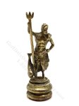 (image for) Miniature Poseidon Statuette for Dollhouses - Bronze