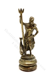(image for) Miniature Poseidon Statuette for Dollhouses - Bronze