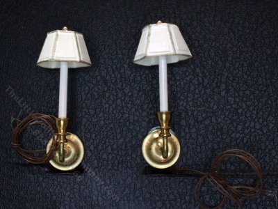 (image for) Miniature 12v Wall Sconces for Dollhouses