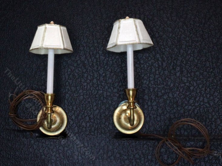 (image for) Miniature 12v Wall Sconces for Dollhouses