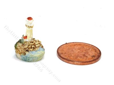 (image for) Miniature Lighthouse Figurine for Dollhouses