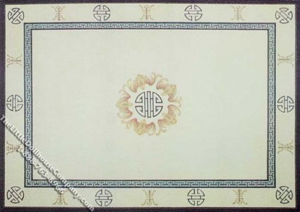 (image for) Dollhouse Scale Model Asian Theme Rug