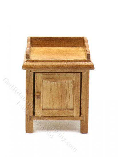 (image for) Miniature Single Cabinet Oak Finish Night Stand