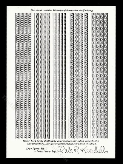 (image for) Miniature Decorative Shelf Edging by Jeannetta Kendall
