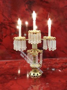 (image for) Dollhouse Scale Model Amadeus 12v 3 Light Candelabra