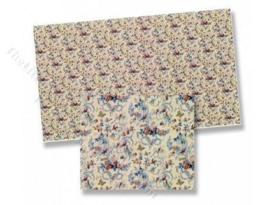 (image for) 1/2 Scale Floral Wallpaper for Dollhouses
