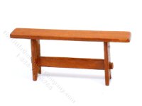 (image for) Miniature Trestle Bench for Dollhouses