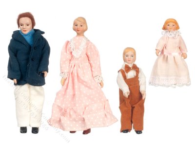 (image for) Miniature 4pc Doll Family