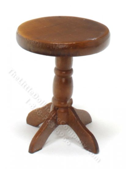 (image for) Miniature Round Walnut Stool