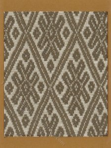 (image for) Miniature Woven Diamond Pattern Rug for Dollhouses - Small