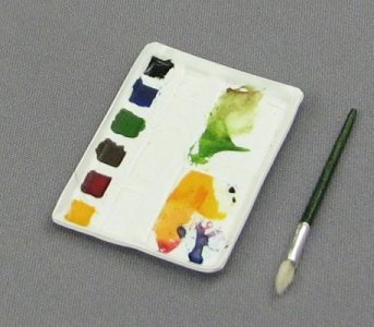 (image for) Dollhouse Scale Model Painting Tools by Amy Robinson