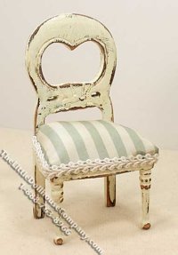 (image for) Miniature Aged Chair for Dollhouses