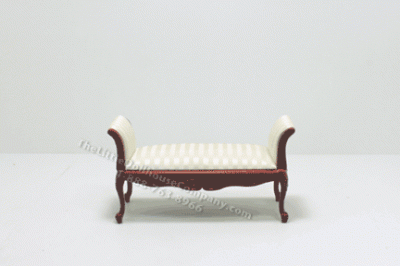 (image for) Dollhouse Miniature Mahogany Lounge