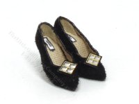 (image for) Miniature Suede Pumps with Diamond Accent by Judith Blondell