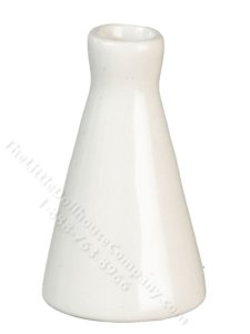 (image for) Miniature White Cone Vase for Dollhouses