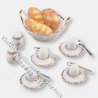 (image for) Dollhouse Scale Model Boiled Egg Breakfast