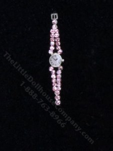 (image for) Pink Crystal Double Strap Ladies Watch by Sun Lemmens