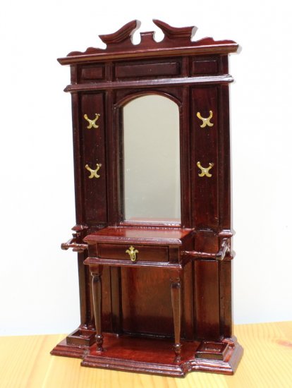 (image for) Miniature Mahogany Hallway Stand