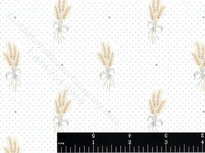 (image for) Wheat and Dots Miniature Wallpaper for Dollhouses