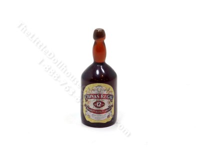 (image for) Miniature Aged Chivas Regal Magnum Whiskey Bottle for Dollhouses