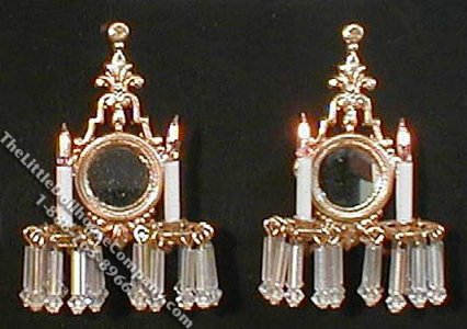 (image for) Miniature Pair of 12v Versailles Sconces