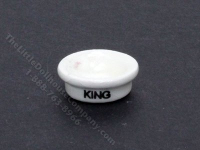 (image for) Miniature "King" Dog Dish for Dollhouses