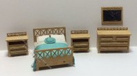 (image for) 1:48 Scale 5pc Modern Bedroom Kit