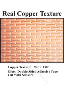 (image for) Dollhouse Scale Model Textured Copper Panel