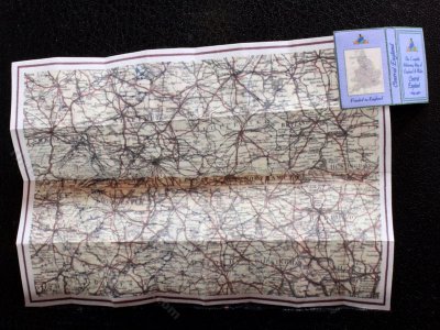 (image for) Miniature Map of Central England for Dollhouses